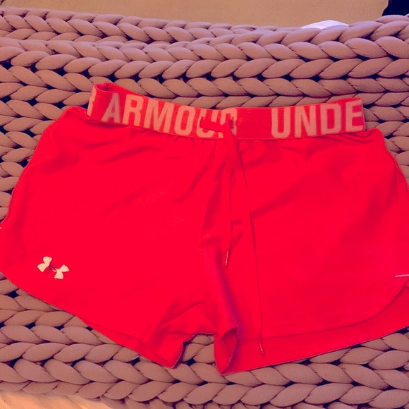 neon pink under armor shorts size small - Picture 1 of 1